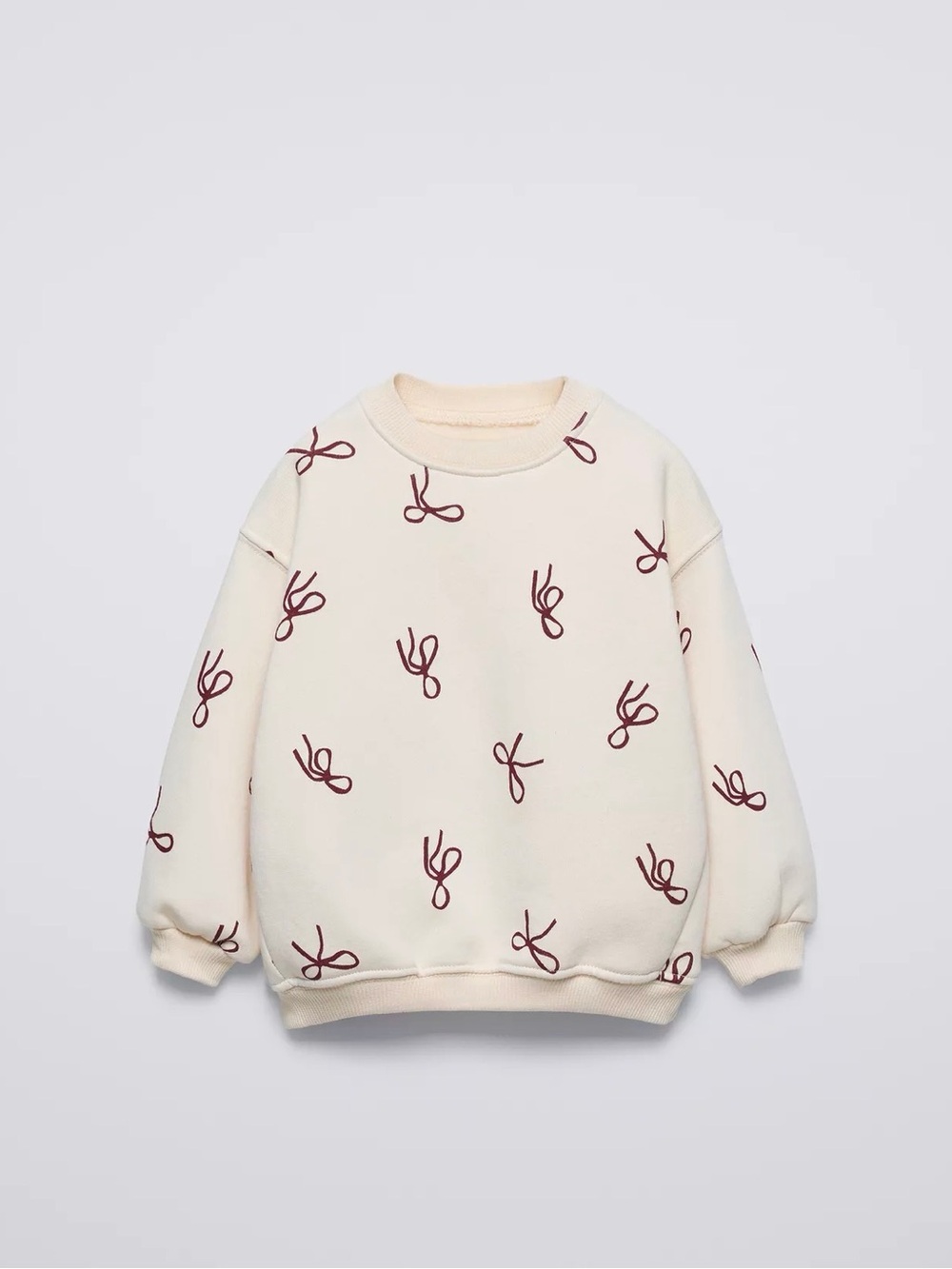 Zara girls like new sweatshirt with bows and matching leggings size 6